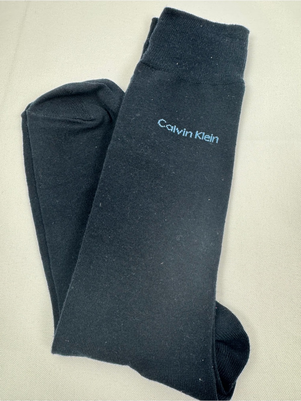 Calvin Klein CK Men’s Socks Casual Dress Solid Navy Blue Size 10-13 NEW